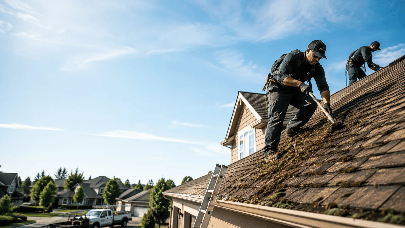 Roof Moss Removal in Elm Mott, TX near me